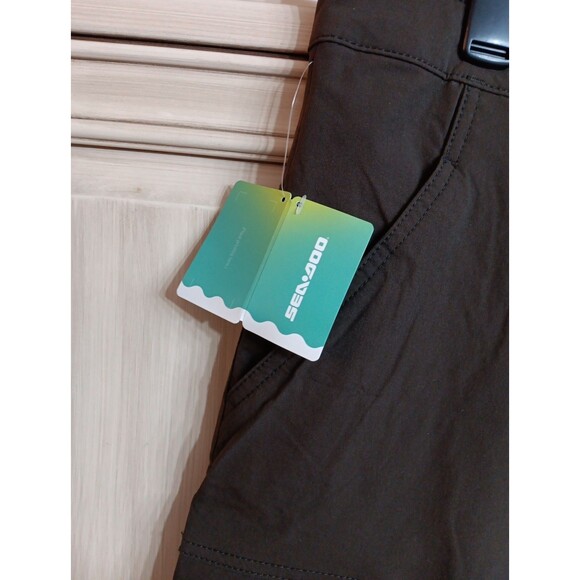 Men's Sea-Doo Adventure Cargo Shorts Large -  Brown - NEW‎ WITH TAGS! - Picture 3 of 6